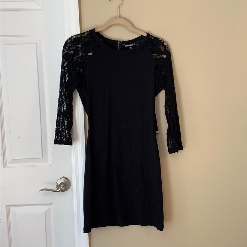 Black express dress NWT